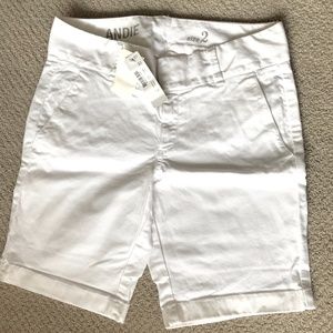 J. CREW WHITE COTTON ANDIE SHORTS NEW WITH TAGS